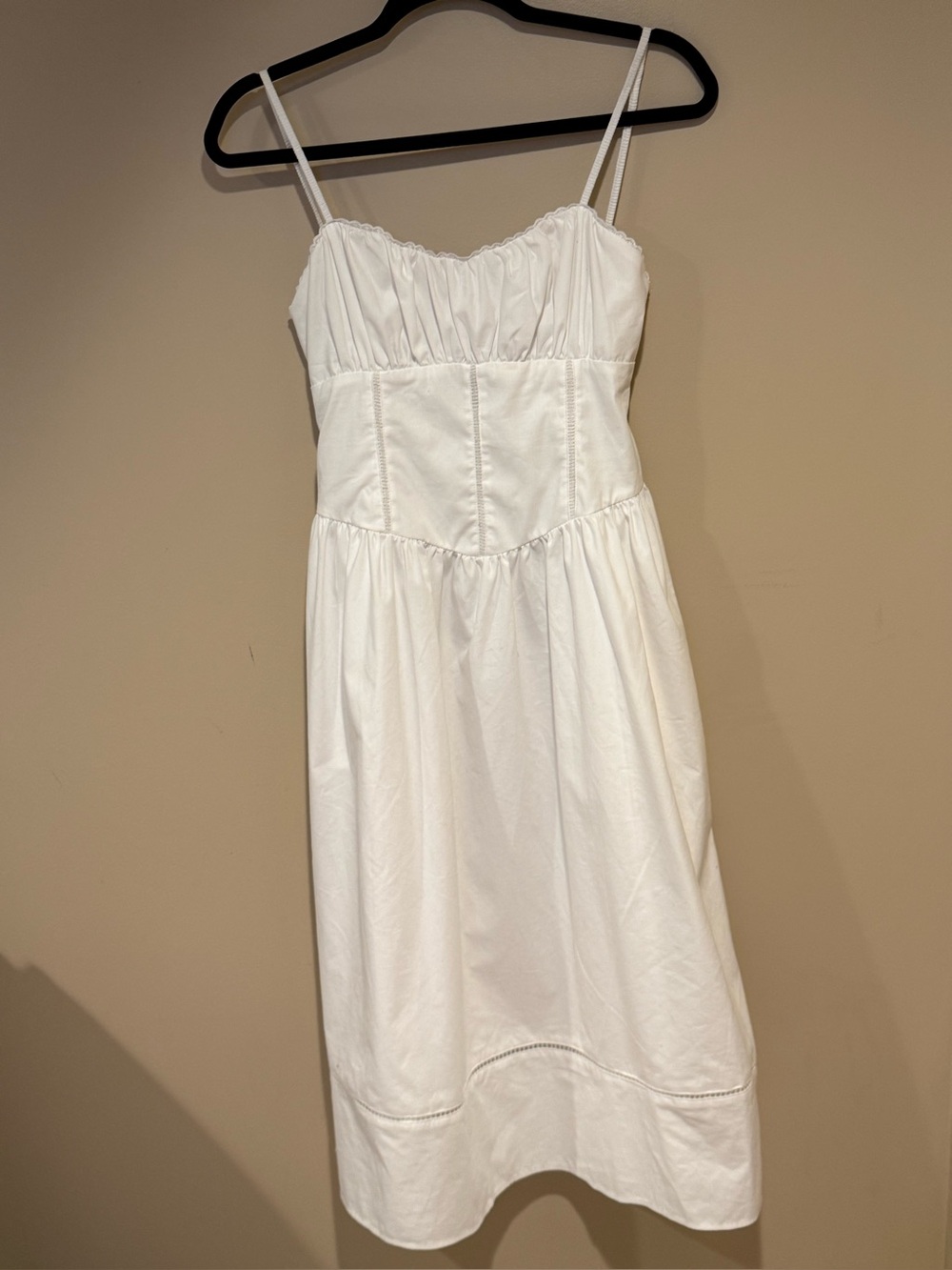 A New Day White Corset Style Spaghetti Strap Sundress Cottage core (NWT)